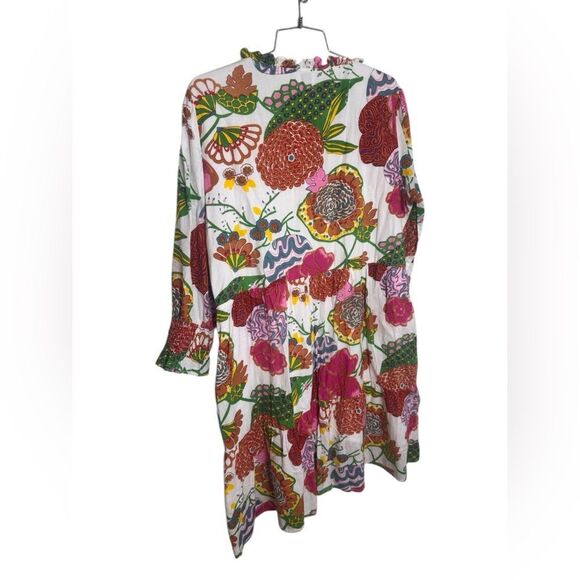 Charleston Shoe Co. charlee Women's Alexis Tiered Dress Hydrangea Floral Large - Picture 3 of 4